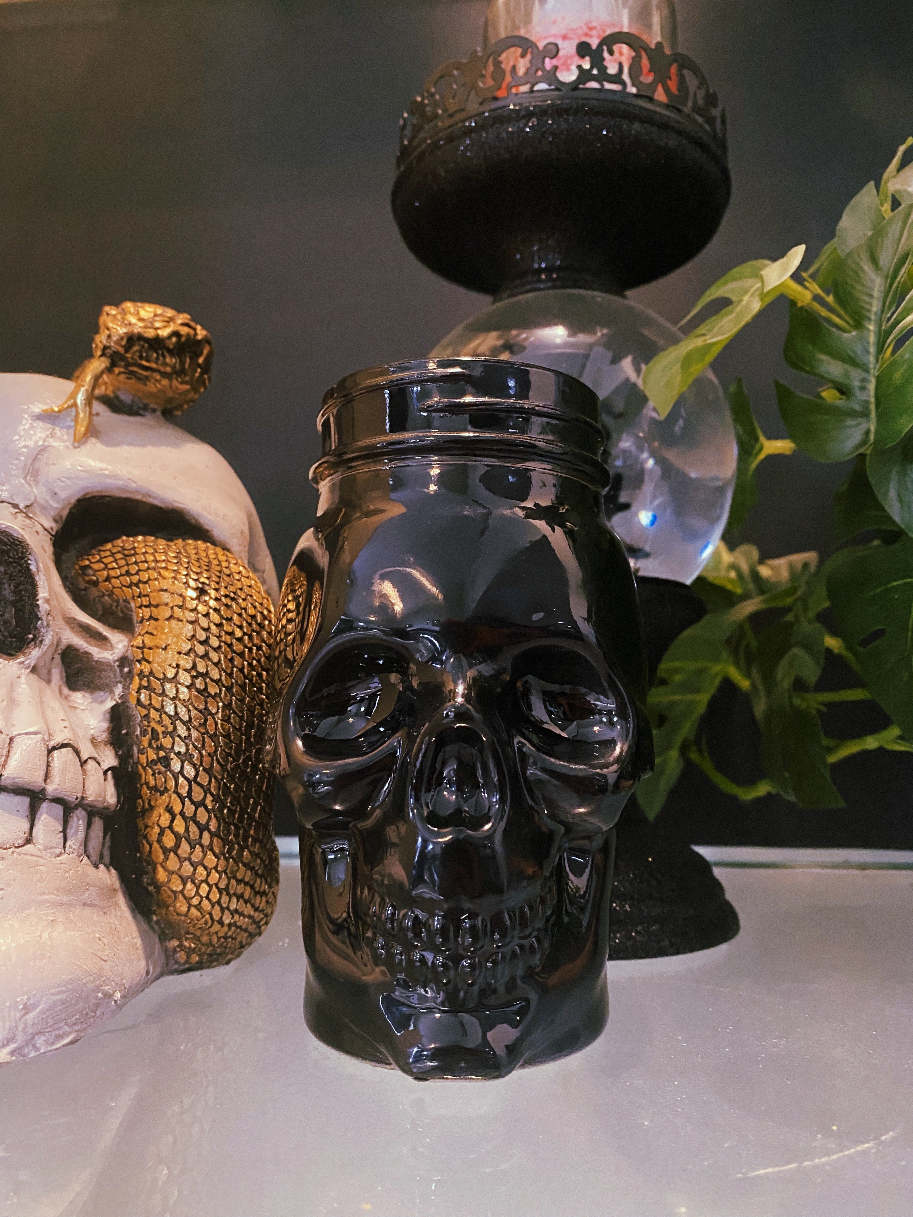 Skull Shaped Soy Wax Blend Candle – Prairie Poured Candle Co.